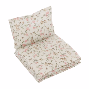 Pościel Bawełniana do Łóżeczka dla niemowląt Komplet 120x90 cm Króliczki