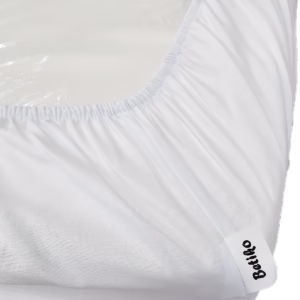 Prześcieradło z Gumką do Łóżeczka 100% Bawełna Białe 120x60 cm