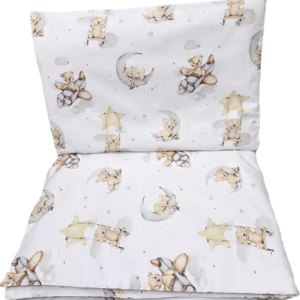 Pościel Bawełniana do Łóżeczka dla Niemowląt 2 elementy 100x135 cm  P042